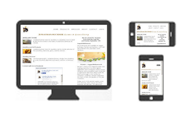 Responsive Website — Jonathan Buchner Gems & Jewellery